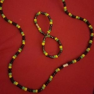 Hand made Jamaican necklace